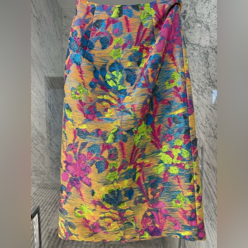 Cult Gaia “Celia” Jacquard Skirt – Bold Floral with ring accent detail size 2 - Picture 12 of 12